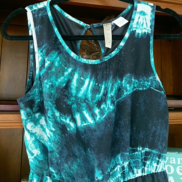 Beautiful Tye Dye High/Low Maxi dress - Picture 5 of 7